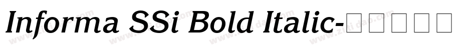 Informa SSi Bold Italic字体转换 Informa SSi Bold Italic字体转换